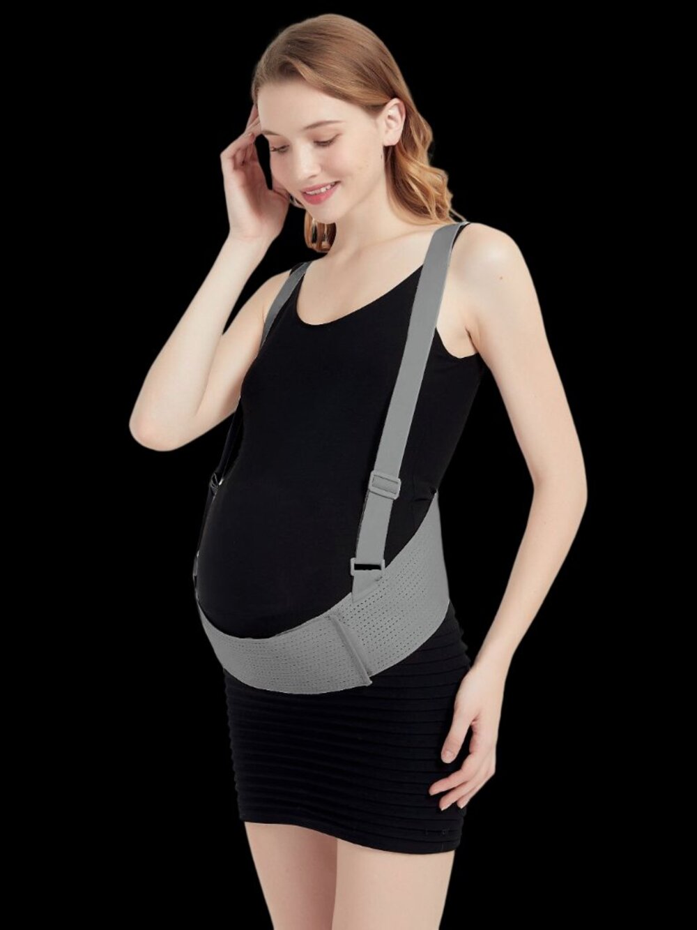 SET-BELLY BELT-GREY-M